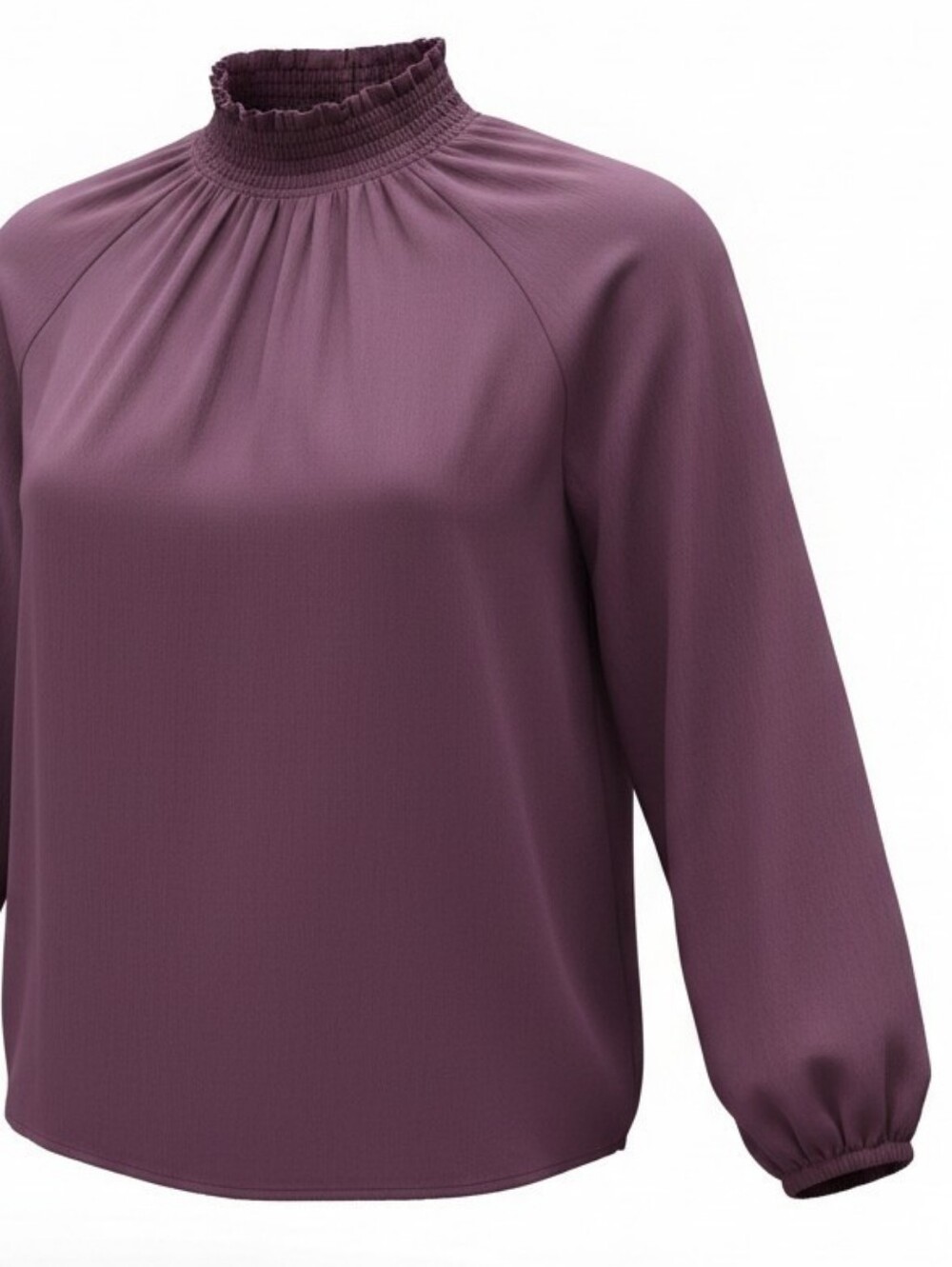 JOIE | Sheer Smocked Mock Neck Bridgerton Regency Whimsigoth Romantic Blouse | L